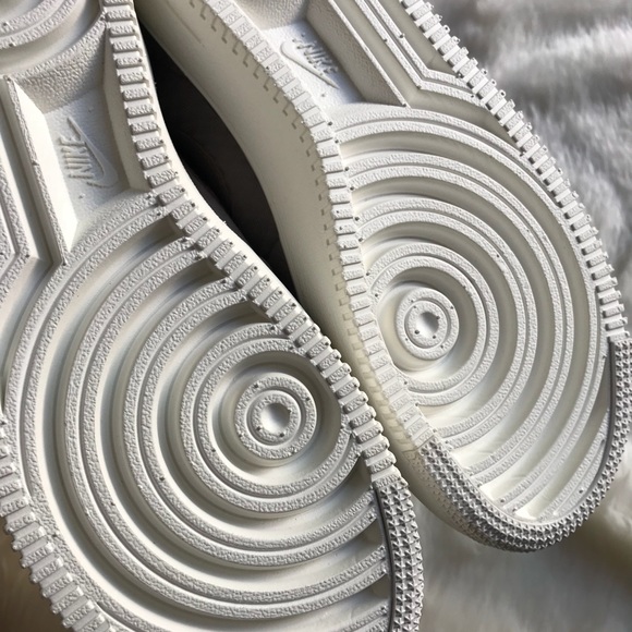 Nike Taupe Leather Air Force 1 UltraForce Sneakers - Picture 6 of 6